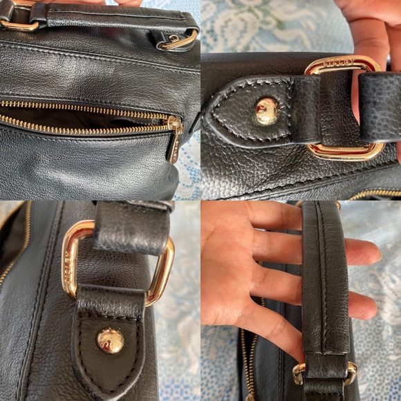 USED AUTHENTIC SISLEY LEATHER SLING BAG - Picture 4 of 16